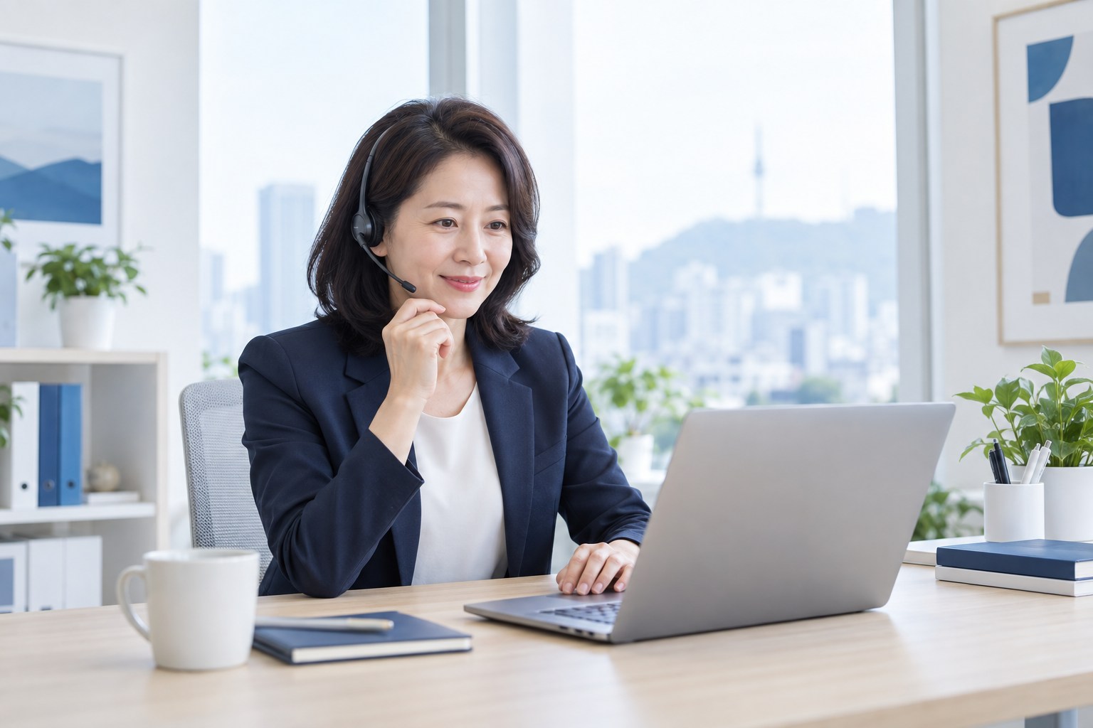 온라인 결제 시스템 상담 문의 · 준비 자료와 운영 환경을 확인하는 장면